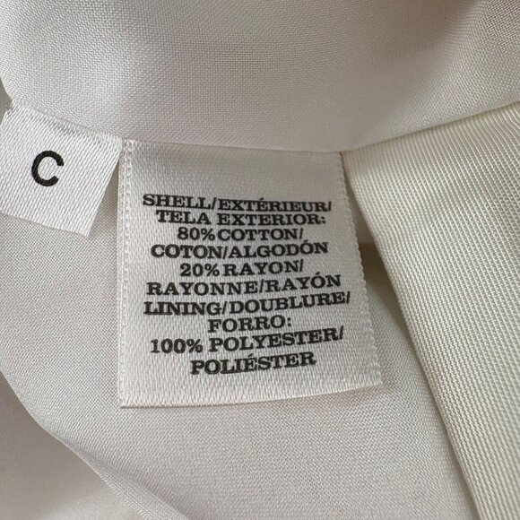 Ann Taylor Women's Textured A-Line Skirt Size 6 White & Black - Picture 3 of 6